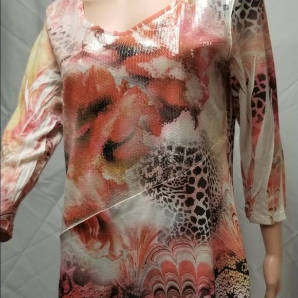 Super Trendy Sequined Animal Print Top by Style & Co. - Picture 8 of 13